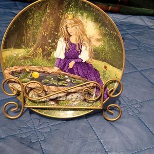 Kaiser Decorative, Plate "The Frog King"  FirstFrom The Classic Fairytale Series